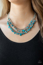 Load image into Gallery viewer, Pebble Pioneer - Blue  Necklace 1147n
