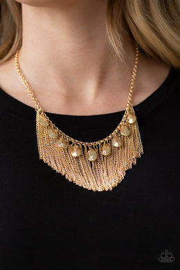 Bragging Rights & Brag Swag - Gold Necklace and Bracelet Set 1180s