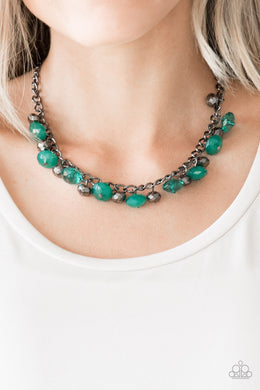 Runaway Rebel - Green Necklace 2597N
