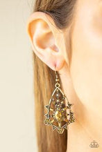 Load image into Gallery viewer, Gatsby Glimmer - Brass Earring