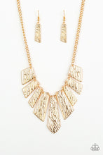 Load image into Gallery viewer, Texture Tigress - Gold  Necklace 37n
