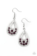 Load image into Gallery viewer, Sparkling Stardom - Purple Earring