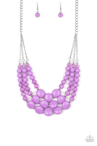 Flirtatiously Fruity - Purple Necklace 1017n