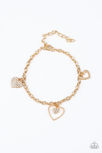 Hearts and Harps - Gold Bracelet 1537B