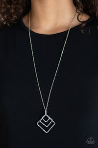 Square It Up - Silver Necklace 1114N