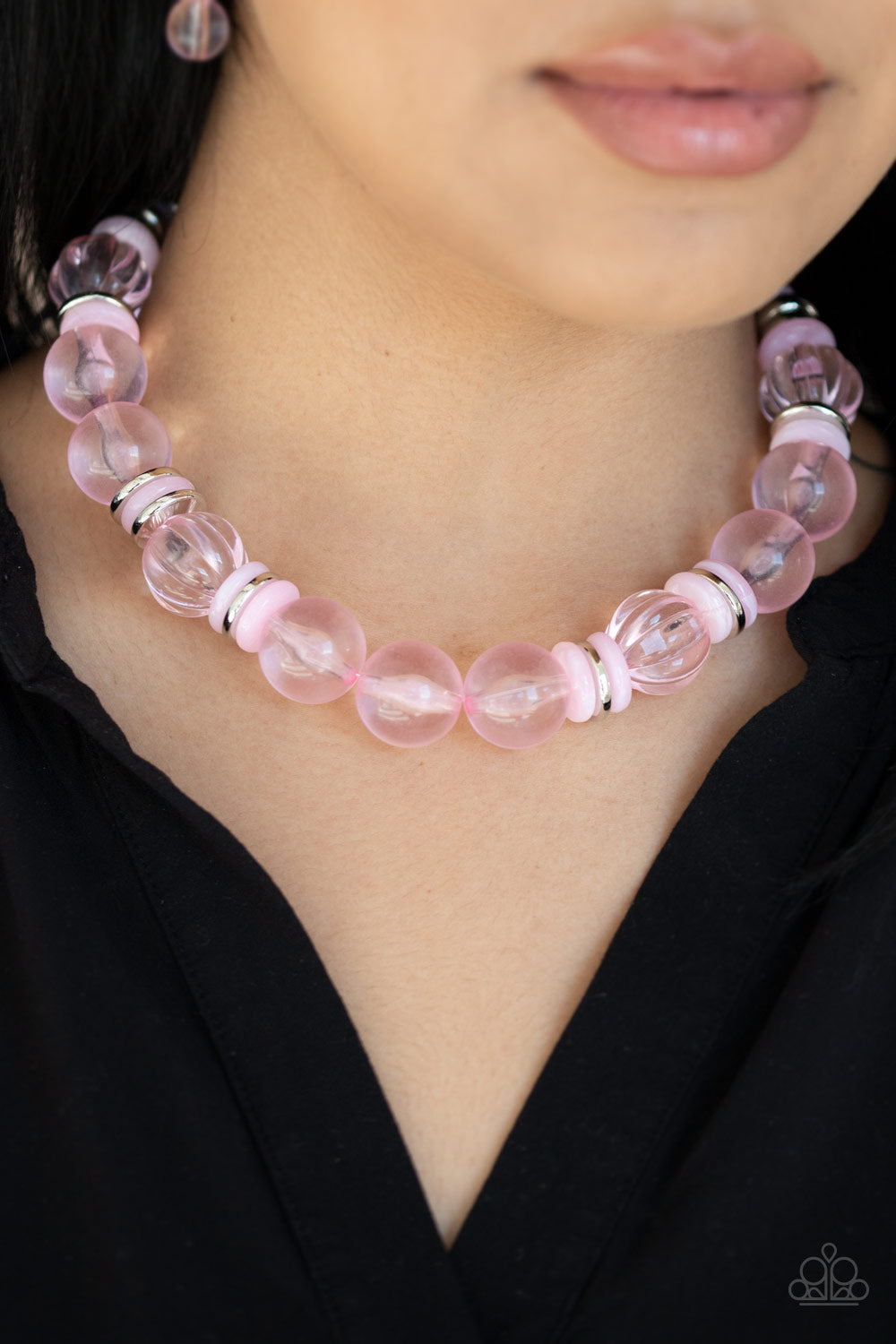 Bubbly Beauty - Pink  Necklace 1360n