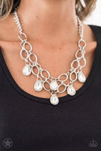 Load image into Gallery viewer, Show - Stoppping Shimmer- White Blockbuster Necklace 1245N