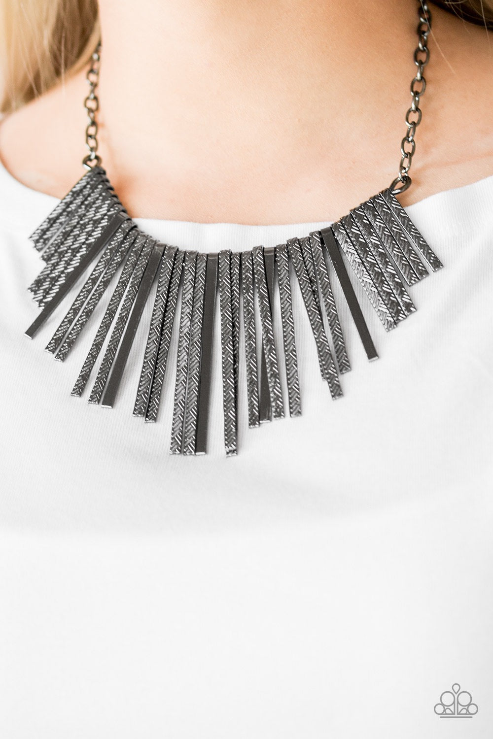 Welcome To The Pack - Black  Necklace 36n