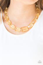 Load image into Gallery viewer, Ice Versa - Yellow Necklace 14n