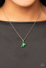 Load image into Gallery viewer, Kiss Me , I’m Irish- Green Necklace 1150n