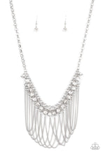 Load image into Gallery viewer, Flaunt Your Fringe - White Necklace 1380n