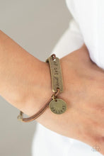 Load image into Gallery viewer, Believe and Let Go - Brass Bracelet 1730b