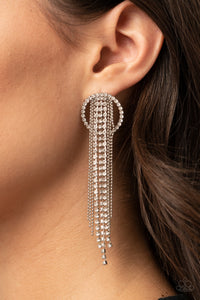 Dazzle by Default - White Earring 2816e