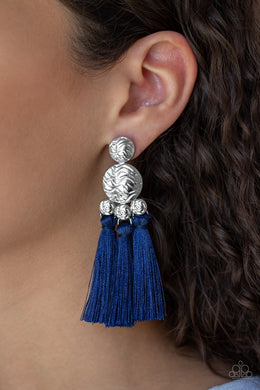 Taj Mahal Tourist - Blue Earring 28E