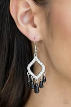Load image into Gallery viewer, Divinely Diamond - Black Earring