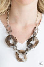 Load image into Gallery viewer, Courageously Chromatic - Silver Necklace 21n