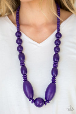 Spotlight Social - Purple  Necklace