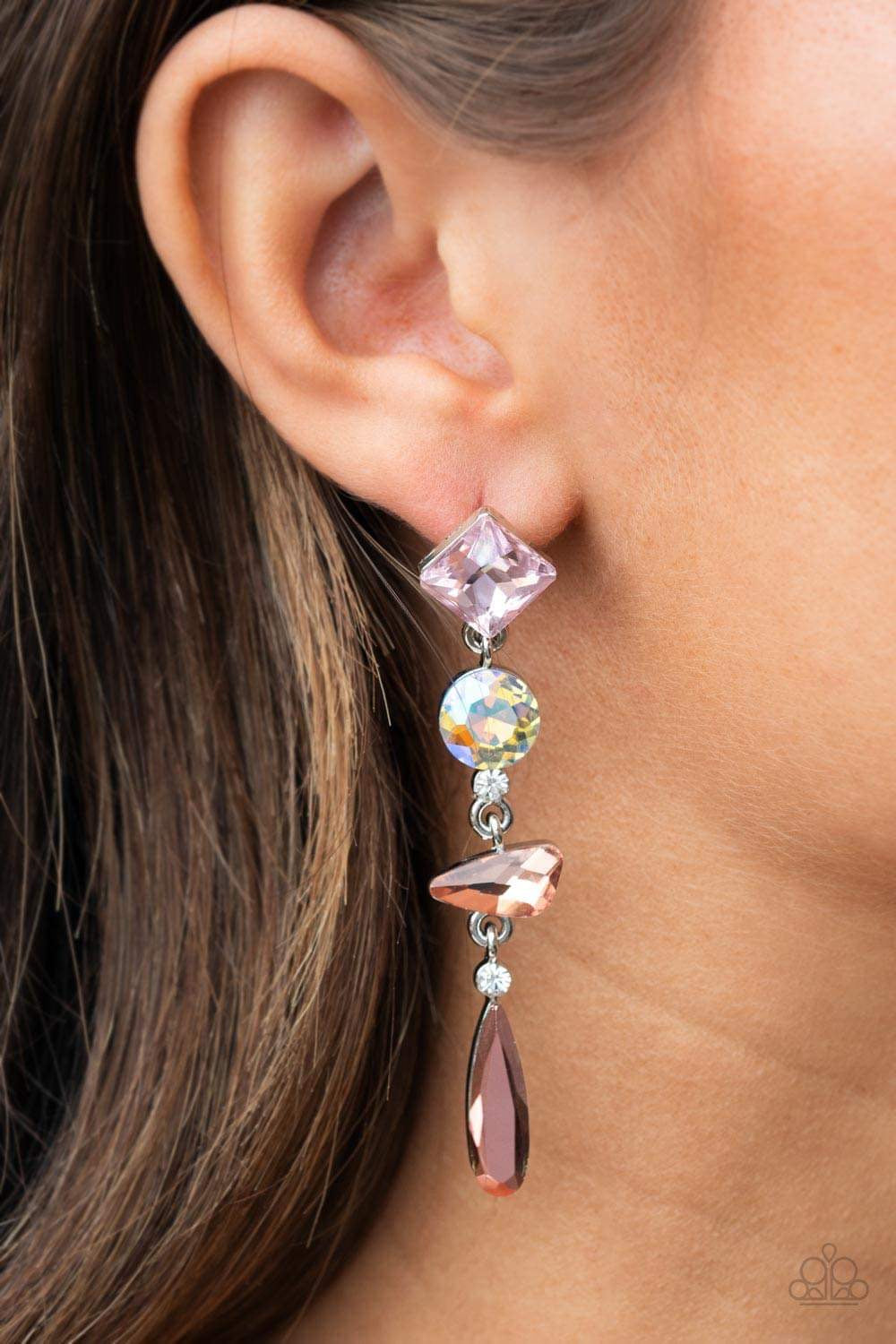 Rock Candy Elegance - Pink Earring 2807e