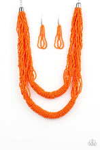 Load image into Gallery viewer, Right As RAINFOREST - Orange  Necklace 1022n