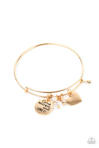 Come What May and Love It - Gold Bracelet 1733b