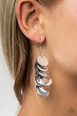 Now You SEQUIN IT - Silver Earring 2752e