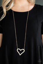 Load image into Gallery viewer, Pull Some HEART - strings - Gold Necklace 1134N