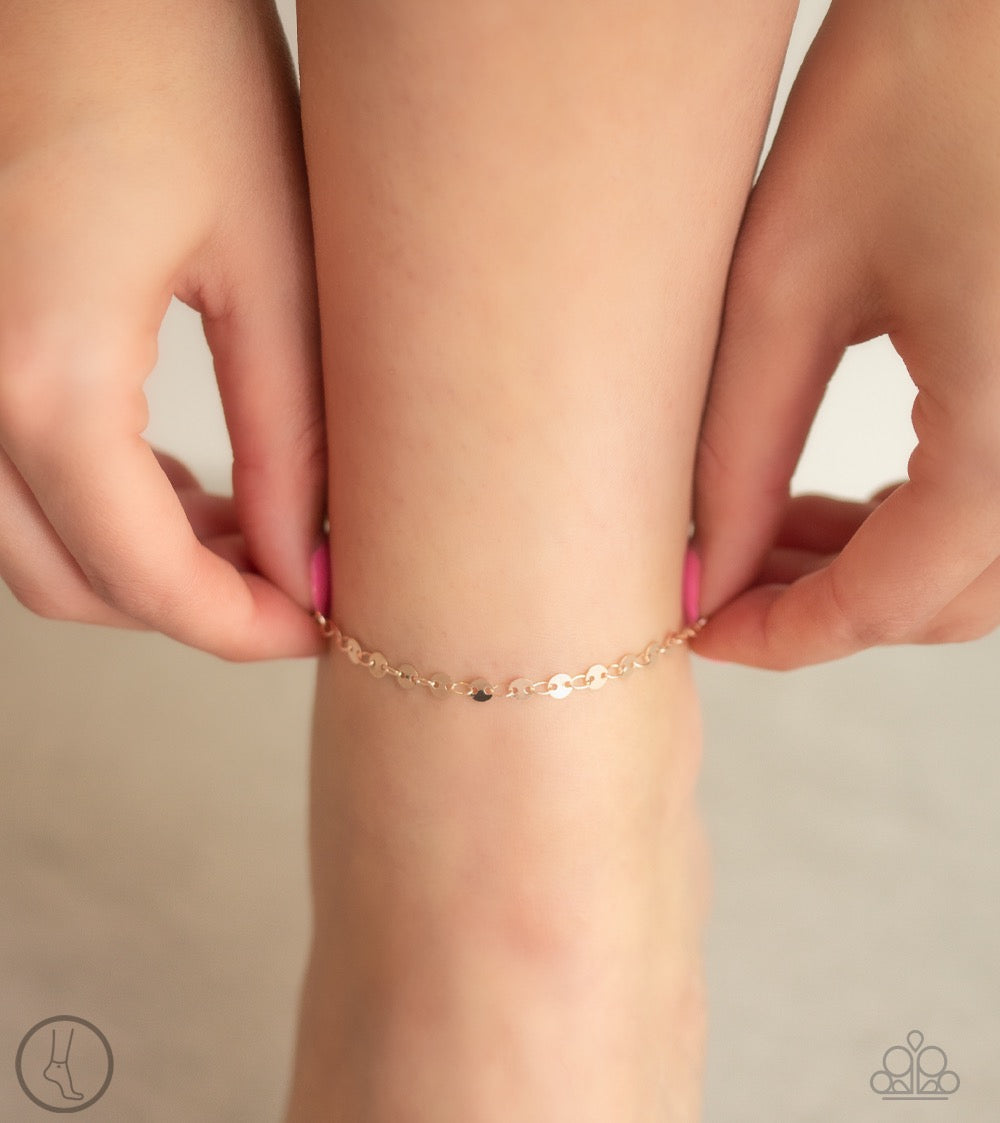 Beach Shimmer - Gold Anklet 828a