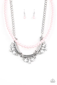 Bow Before The Queen - Pink Necklace 83n