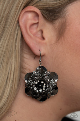 Midnight Garden - Black Earring 1e