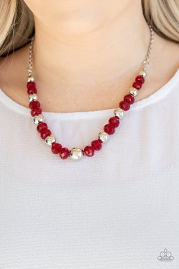 Jewel Jam - Red Necklace 1284N