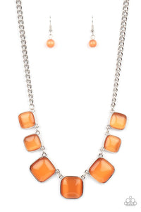 Aura Allure - Orange Necklace 1400n