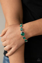 Load image into Gallery viewer, Lustrous Luminosity - Green Bracelet 1734b