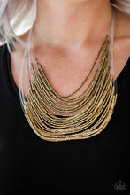 Load image into Gallery viewer, Catwalk Queen - Brass Necklace 53n