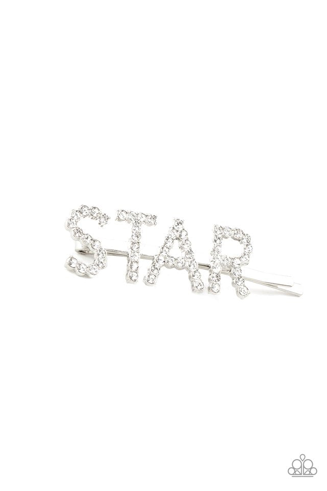 Star In Your Own Show - White Hair Clip 2748h