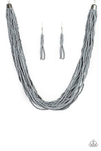 Load image into Gallery viewer, The Show Must CONGO On ! - Silver Seed Bead Necklace 1304N