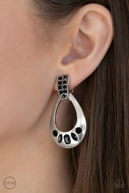 Broker Babe - Black Earring