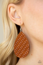 Load image into Gallery viewer, Teardrop Trend - Brown Earring