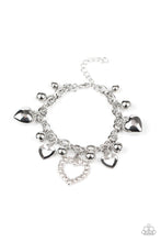 Load image into Gallery viewer, Beautifully Big Hearted - White Bracelet 1729b