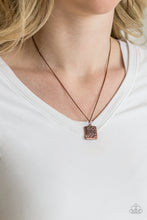 Load image into Gallery viewer, Back To Square One - Copper Necklace