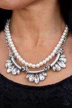 Load image into Gallery viewer, Bow Before The Queen-White Necklace 83n