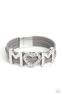 Heart of A Mom - Silver Bracelet