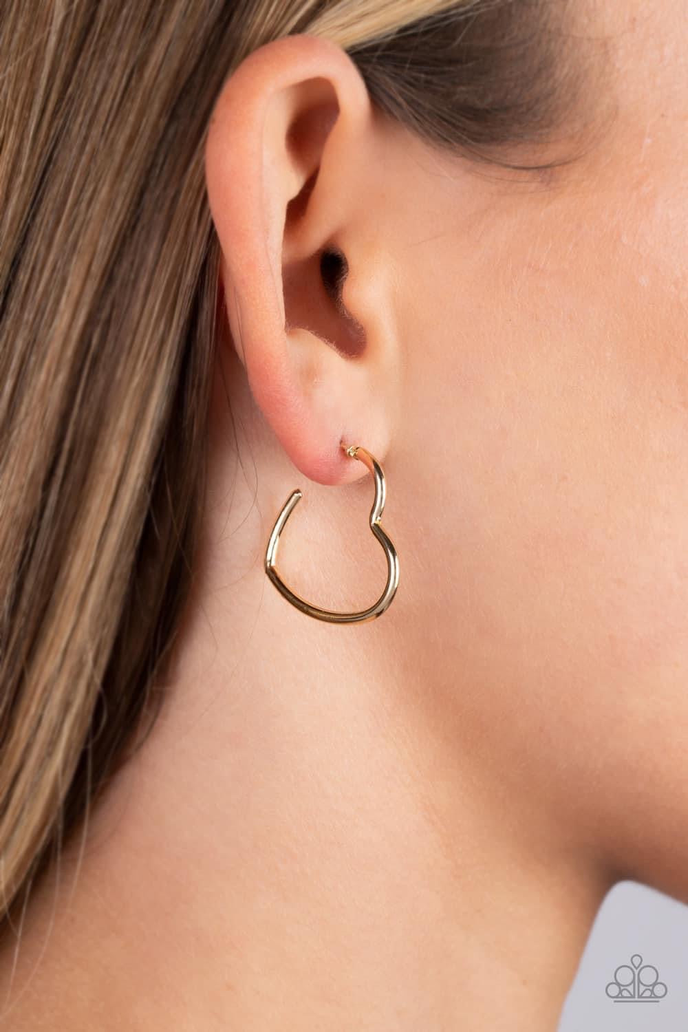 Burnished Beau -Gold Earring