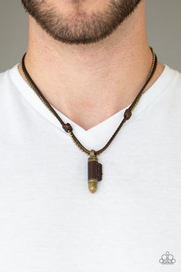 Magic Bullet - Brass Necklace 1169N