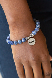 FAITH It, Till You Make It - Blue Bracelet