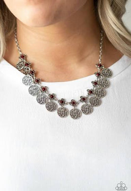 Mandala Movement - Red Necklace 1117N