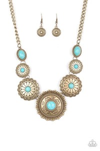Mayan Marvel - Brass Necklace 1214N