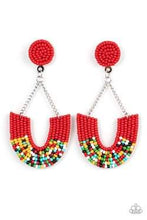 Load image into Gallery viewer, Make It RAINBOW - Red Earring 2839e