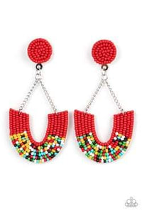 Make It RAINBOW - Red Earring 2839e