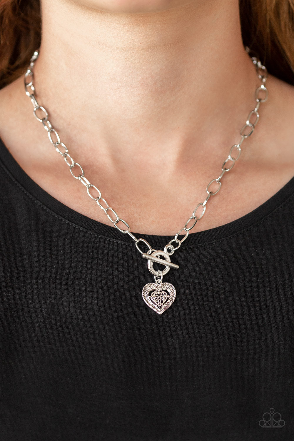 Say No Amour - Silver Necklace 1144N