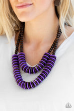 Load image into Gallery viewer, Dominican Disco - Purple Necklace 1208N